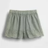 Baby & Peuter korte broek met oogjes aan de zoom