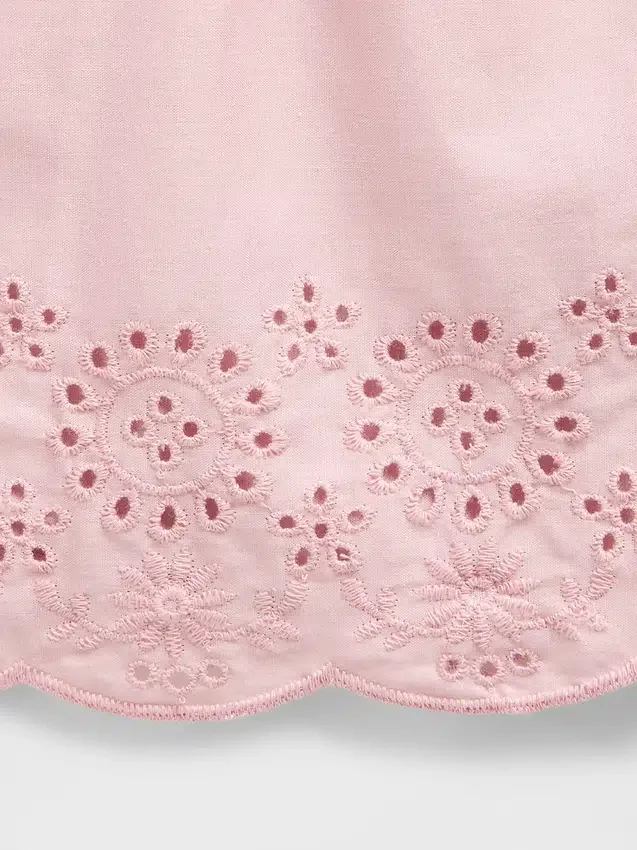 Baby & Peuter korte broek met oogjes aan de zoom