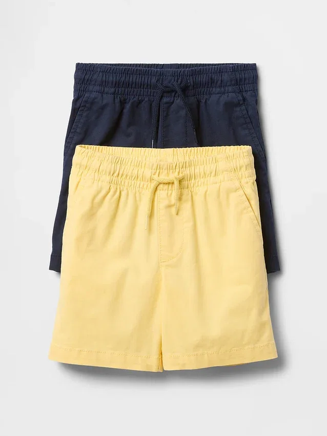 Baby & Peuter korte broeken met elastische taille (set van 2)