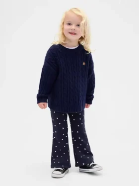 Baby & Peuter-legging met comfortabele voering en uitlopende pijpen