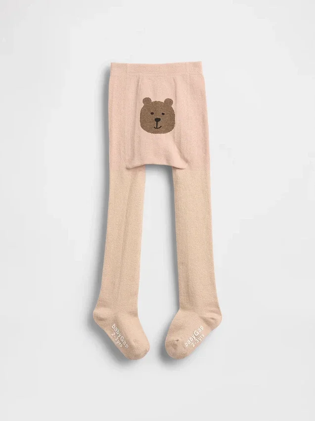 Baby & Peuter panty met glitterbeer