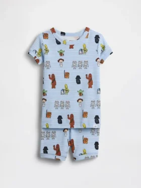 Baby & Peuter pyjama-set met korte broek van biologisch geborsteld katoen met Star Wars-motief