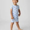 Baby & Peuter pyjama-set met korte broek van Brannan Bear van biologisch geborsteld katoen