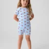 Baby & Peuter pyjama-set met korte broek van Brannan Bear van biologisch geborsteld katoen