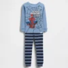Baby & Peuter-pyjamaset van biologisch geborsteld katoen met Spider-Man-motief