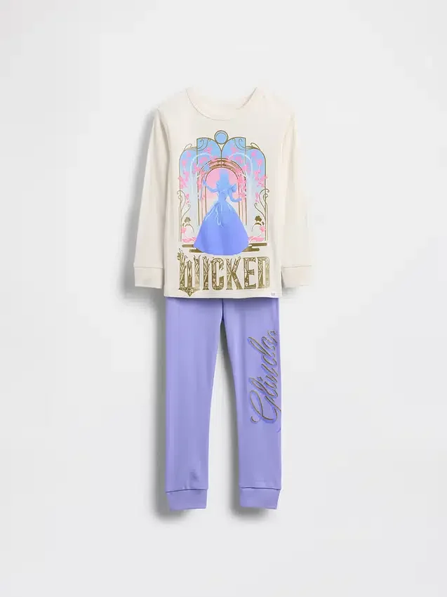 Baby & Peuter pyjamaset van biologisch geborsteld katoen met Wicked-print
