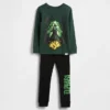 Baby & Peuter pyjamaset van biologisch geborsteld katoen met Wicked-print