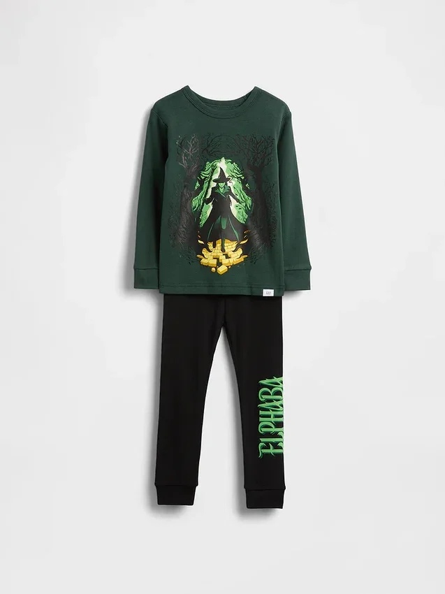 Baby & Peuter pyjamaset van biologisch geborsteld katoen met Wicked-print