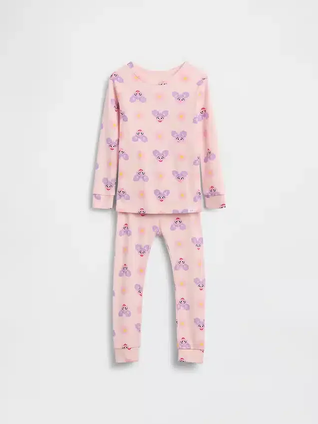 Baby & Peuter pyjamaset van Sesamstraat van biologisch geborsteld katoen