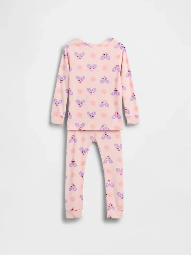Baby & Peuter pyjamaset van Sesamstraat van biologisch geborsteld katoen