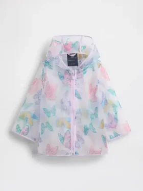 Baby & Peuter regenjas met vlinderprint