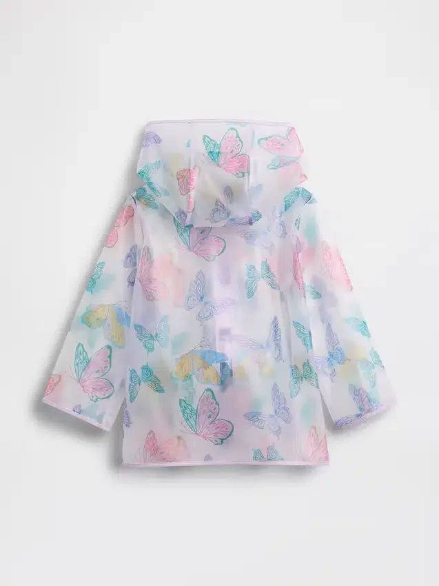 Baby & Peuter regenjas met vlinderprint