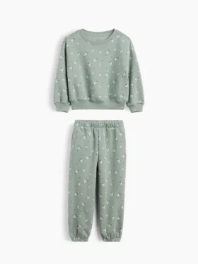 Baby & Peuter-set met Vintagesoft-sweatshirt met bloemenprint