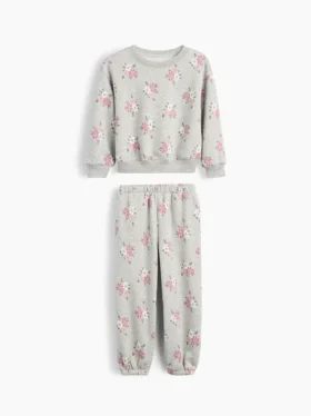 Baby & Peuter-set met Vintagesoft-sweatshirt met bloemenprint