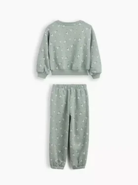 Baby & Peuter-set met Vintagesoft-sweatshirt met bloemenprint