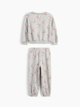 Baby & Peuter-set met Vintagesoft-sweatshirt met bloemenprint