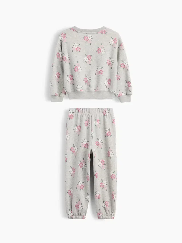 Baby & Peuter-set met Vintagesoft-sweatshirt met bloemenprint
