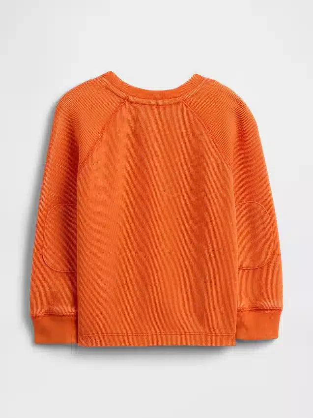 Baby & Peuter-shirt met textuur en ronde hals