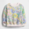 Baby & Peuter-sweatshirt van Vintagesoft-badstof met bloemenprint