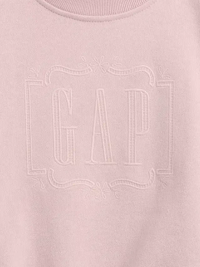 Baby & Peuter-sweatshirt van Vintagesoft-badstof met geborduurd logo