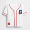 Baby & Peuter-T-shirt met Brannan Bear-logo in baseballstijl