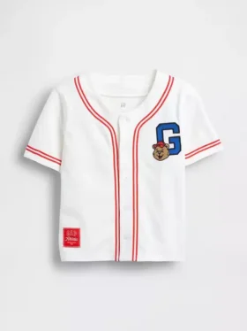 Baby & Peuter-T-shirt met Brannan Bear-logo in baseballstijl