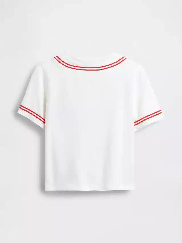 Baby & Peuter-T-shirt met Brannan Bear-logo in baseballstijl