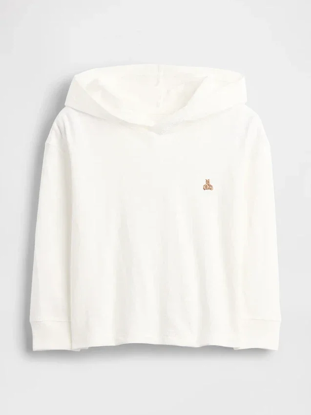 Baby & Peuter-T-shirt met capuchon van biologisch katoen