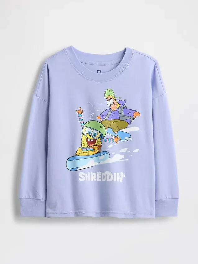Baby & Peuter T-shirt met Spongebob Squarepants-logo