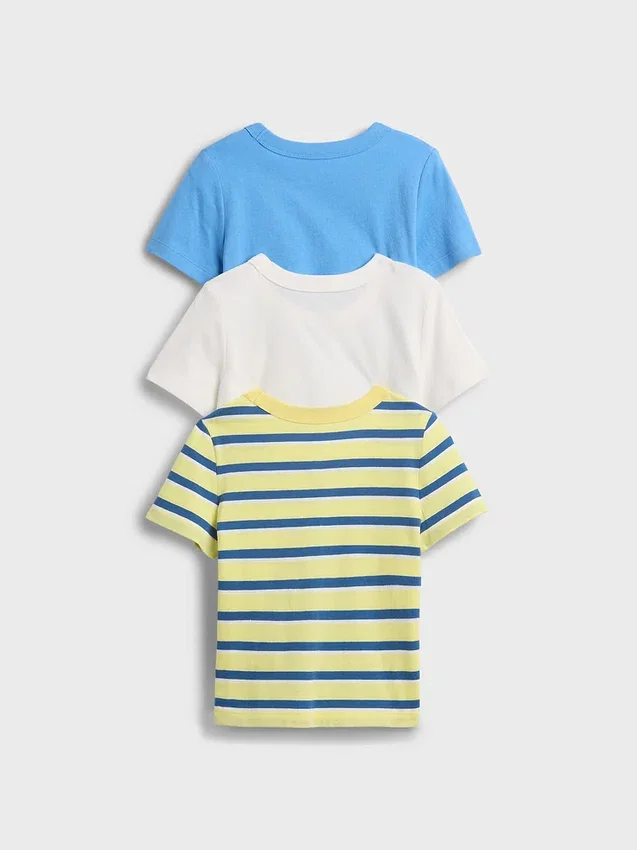 Baby & Peuter-T-shirt met zakje om te mixen en matchen (3-pack)