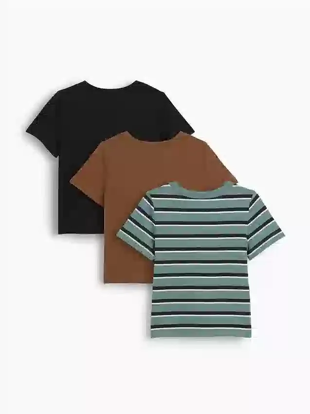 Baby & Peuter-T-shirt met zakje om te mixen en matchen (3-pack)