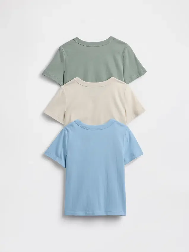 Baby & Peuter-T-shirt met zakje om te mixen en matchen (3-pack)