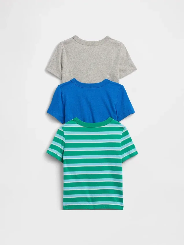 Baby & Peuter-T-shirt met zakje om te mixen en matchen (3-pack)