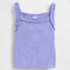 Baby & Peuter-tanktop met geribde schort en ruches