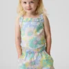 Baby & Peuter-tanktop met geribde schort en ruches