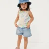 Baby & Peuter-tanktop met geribde schort en ruches