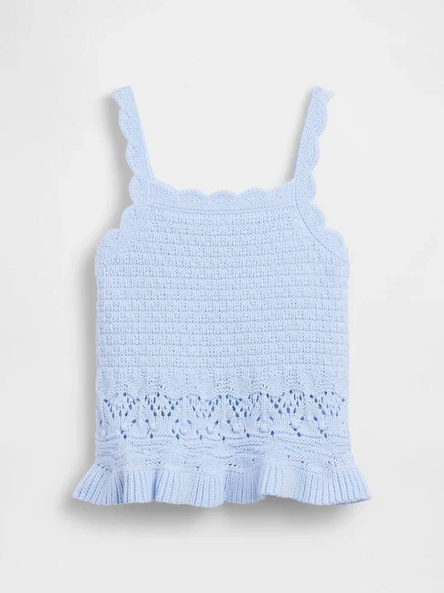 Baby & Peuter-tanktop met geschulpte rand