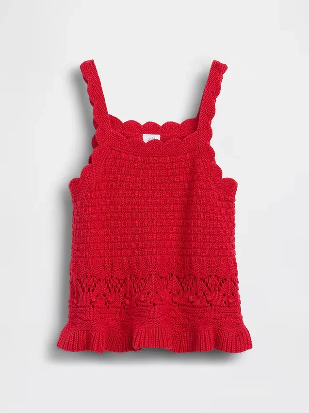 Baby & Peuter-tanktop met geschulpte rand