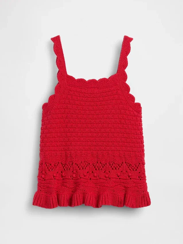 Baby & Peuter-tanktop met geschulpte rand