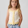 Baby & Peuter-tanktop met pointelle-motief en kleurblokken