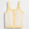 Baby & Peuter-tanktop met pointelle-motief en kleurblokken