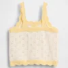 Baby & Peuter-tanktop met pointelle-motief en kleurblokken