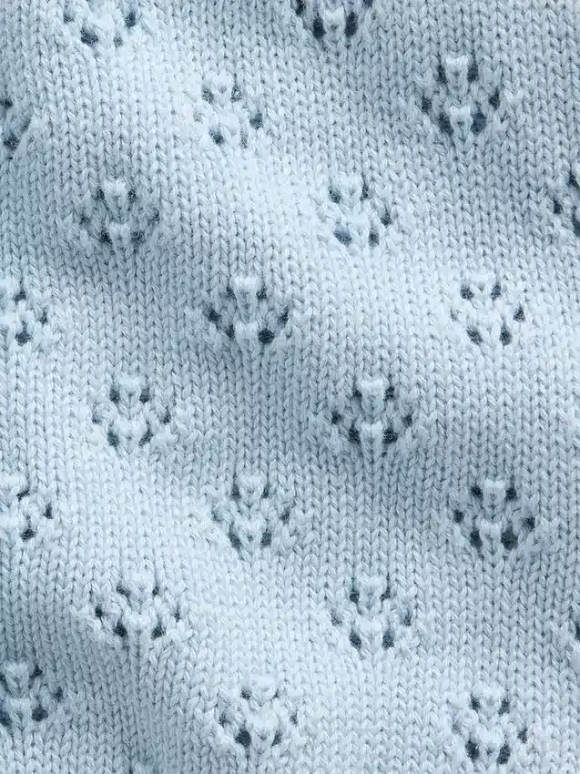 Baby & Peuter-tanktop met pointelle-motief en kleurblokken