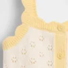 Baby & Peuter-tanktop met pointelle-motief en kleurblokken