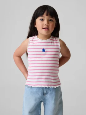 Baby & Peuter-tanktop met streepjesprint