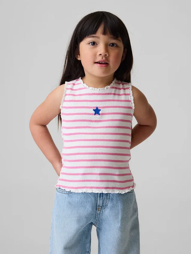 Baby & Peuter-tanktop met streepjesprint