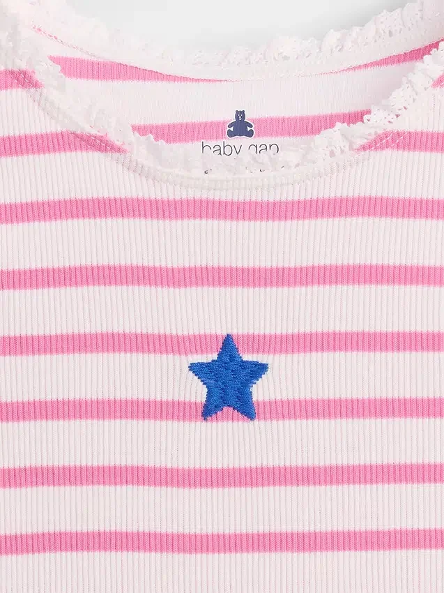 Baby & Peuter-tanktop met streepjesprint