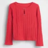 Baby & Peuter-top met pointelle-patroon en strik