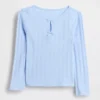 Baby & Peuter-top met pointelle-patroon en strik