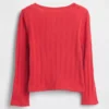 Baby & Peuter-top met pointelle-patroon en strik